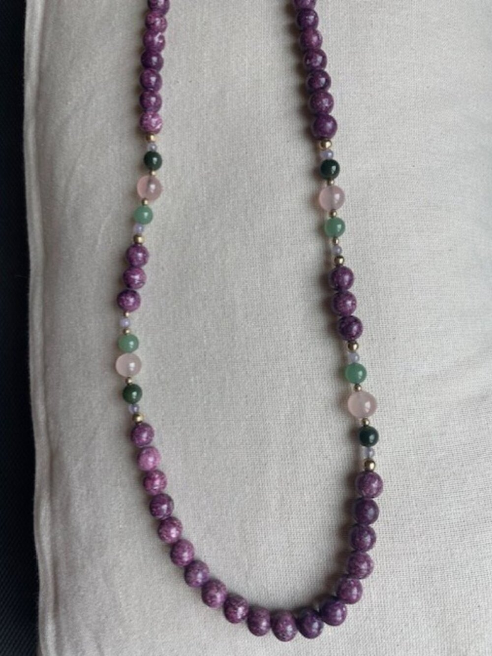 Wonderful purple beaded necklace